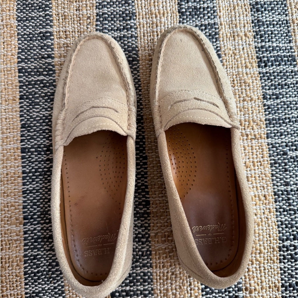 Madewell x G.H. Bass Whitney Weejuns Suede Loafers
